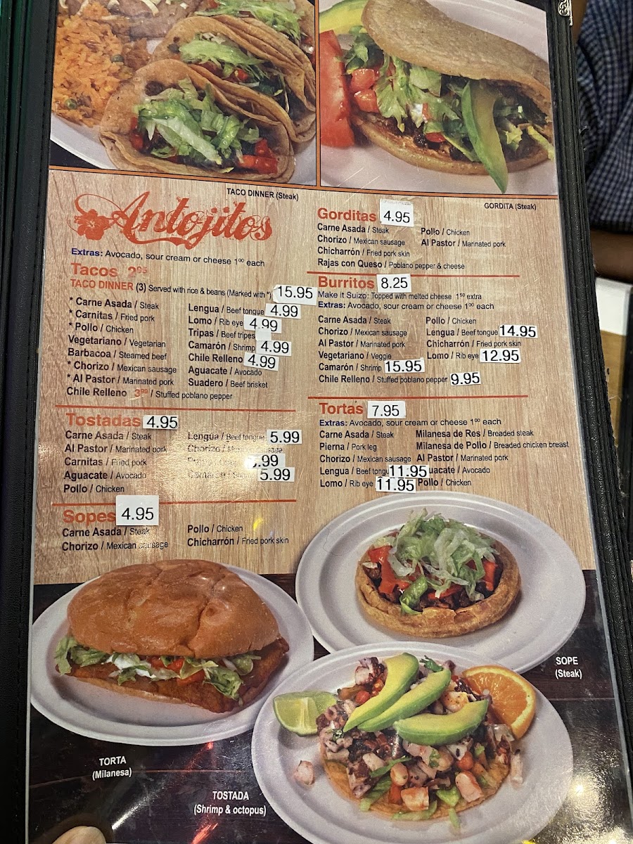 Arturo's Tacos Menu - Image 1